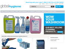 Tablet Screenshot of globalhygiene.com